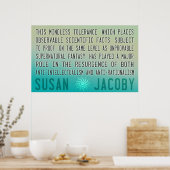 Susan Jacoby | Mindless Tolerance Poster (Keuken)