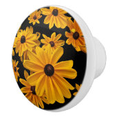 Susan Noir-eyed fleurit le bouton en céramique (Droite)