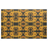 Susan observée par noir fleurit le tissu floral (Fat Quarter)