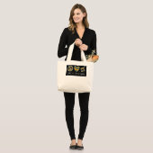 Susan Peace Love Equality Floral Grote Tote Bag (Voorkant (model))