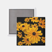 Susan Yellow Flower Magnet Magneet (Voorkant / Achterkant)