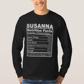 Susanna Nutrition Facts T-shirt Susanna Nom de la 