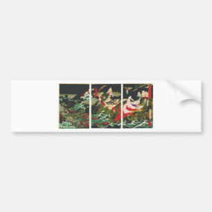 Susano slaying the Yamata-no-Orochi ca. 1870's Bumpersticker
