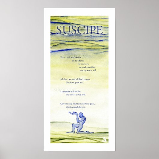 Suscipe (gebed van St. Ignatius) Poster (Voorkant)
