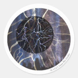 Susea Blu Studios Brandsticker Ronde Sticker