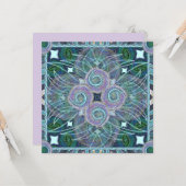 Susea Blu Studios Feather Mandela Carte (Devant/Arrière en situation)