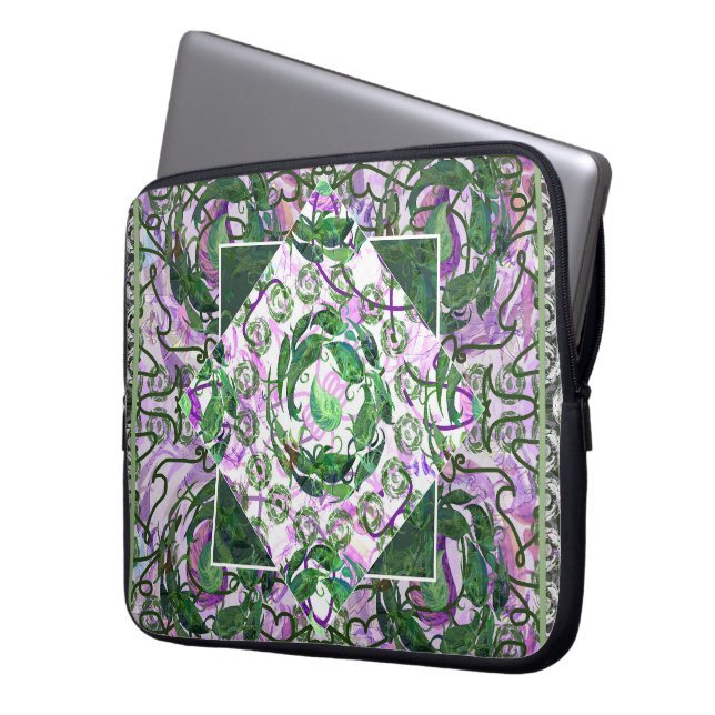 Susea Blu Studios Garden Laptophoes Laptop Sleeve (Voorkant Links)
