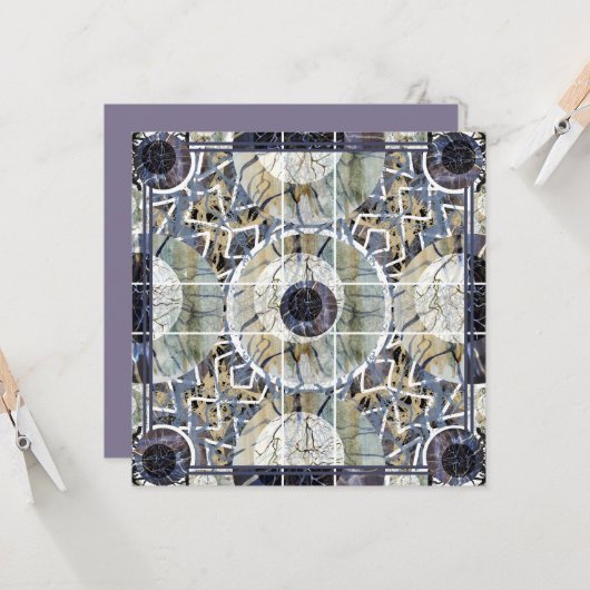 Susea Blu Studios Lightning Carte Mandela (Devant/Arrière en situation)