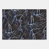 Susea Blu Studios Lightning (nacht) inpakpapier Vel (Voorkant)