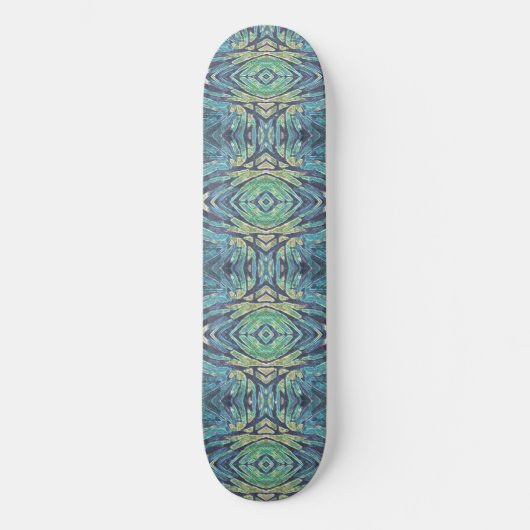 Susea Blu Studios Peacock Skateboard Deck (Recto)