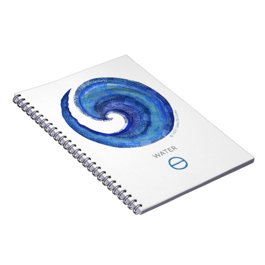 Susea Blu Studios Water Symbole Carnet (Côté Droit)