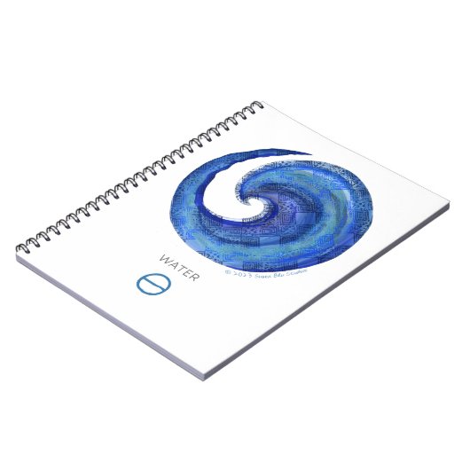 Susea Blu Studios Water Symbole Carnet (Côté gauche)