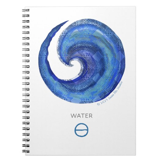 Susea Blu Studios Water Symbole Carnet (Devant)