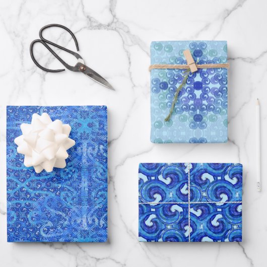 Susea Blu Studios Wave Wrapper Papier (Recto)