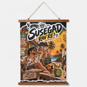 Susegad Rav Re! – Goanese Levensstijl Vibes Hangend Wandkleed