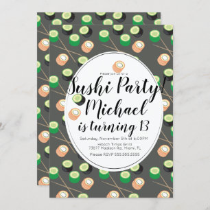 Sush Rolls Gray Birthday Hibachi Restaurant Kaart