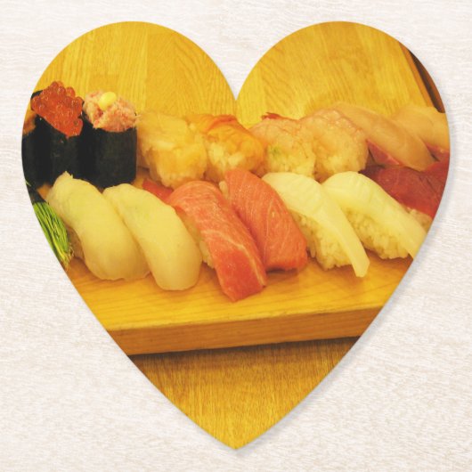 Sushi 寿 司 kartonnen onderzetters (Voorkant)