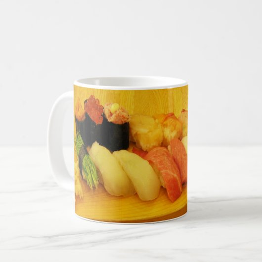 Sushi 寿 司 koffiemok (Voorkant links)