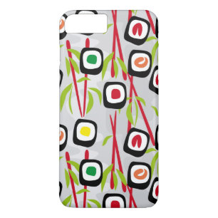 Sushi achtergrond 	iPhone 8 plus / 7 plus hoesje