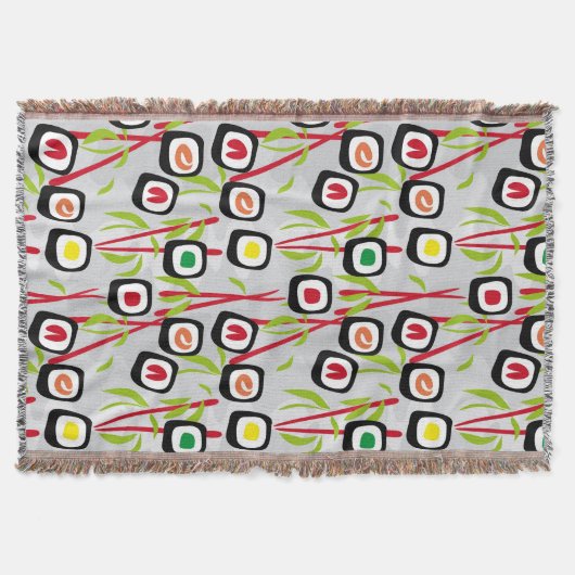 Sushi achtergrond deken (Voorkant)