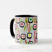 Sushi achtergrond mok (Voorkant links)