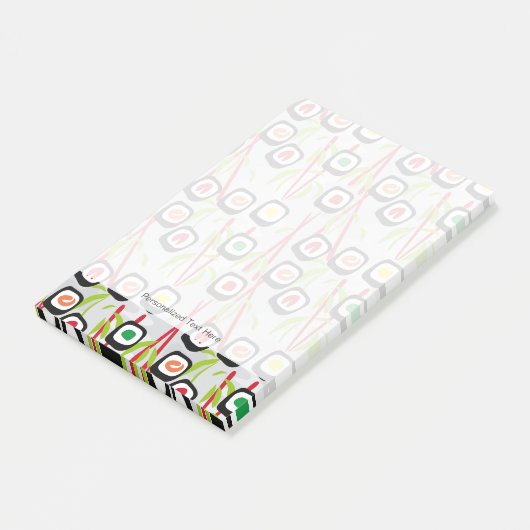 Sushi achtergrond post-it® notes (Schuin)