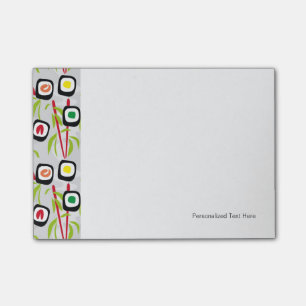 Sushi achtergrond post-it® notes