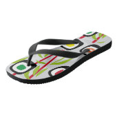 Sushi achtergrond teenslippers (Schuin)