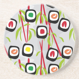 Sushi achtergrond zandsteen onderzetter