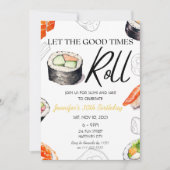 Sushi Adult Verjaardagsdiner The Good Times Roll Kaart (Voorkant)