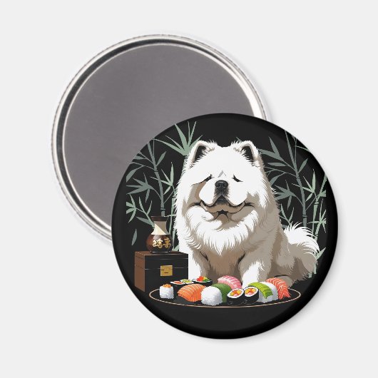 SUSHI ANYONE - Cream Chow  Magneet (Voorkant / Achterkant)