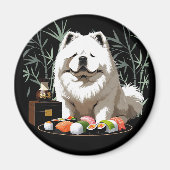SUSHI ANYONE - Cream Chow  Magneet (Voorkant)