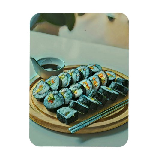  Sushi Artwork Magneet (Verticaal)
