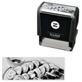  Sushi Artwork Zelfinktende Stempel (In situ)