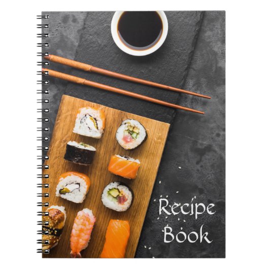 Sushi Asian Japanese food recipe journal (Devant)