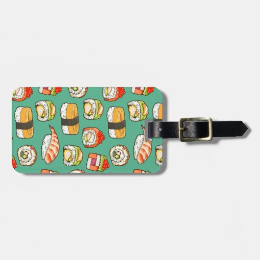 Sushi-Bagagelabel Bagagelabel (Voorkant horizontaal)