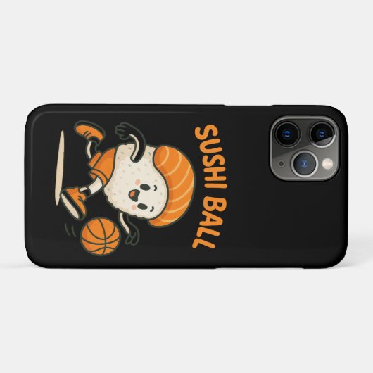 Sushi basketbal energie Case-Mate iPhone case (Achterkant (horizontaal))