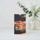 sushi bokeh visitekaartje (Staand voorkant)