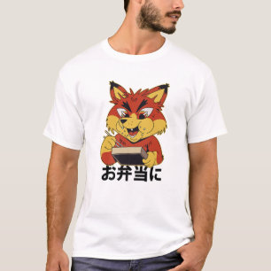 Sushi Box - Cute Kawaii Anime Fox - Japanse Aesth T-shirt