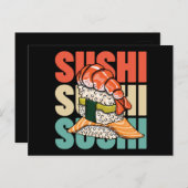 Sushi Briefkaart (Voorkant / Achterkant)