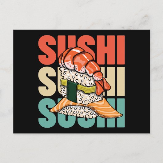 Sushi Briefkaart (Voorkant)