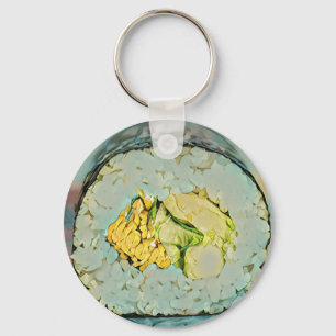 Sushi cadeau voor liefhebbers van eten sleutelhanger