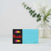 Sushi Carte de visite (Debout devant)