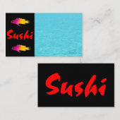 Sushi Carte de visite (Devant / Derrière)