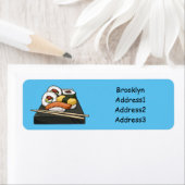 Sushi cartoon illustratie etiket (Insitu)