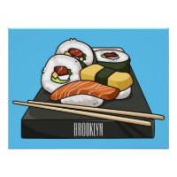 Sushi cartoon illustratie