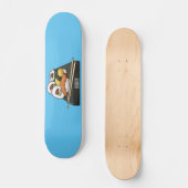 Sushi cartoon illustratie skateboard (Voorkant)