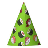 Sushi Cartoon Kids Verjaardagsfeest Pet Feesthoedjes (Achterkant)