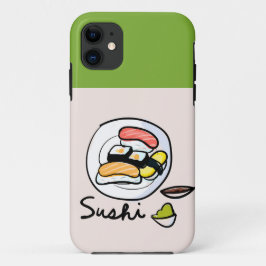 Sushi cartoon schattige Japanse kunst iPhone 11 Hoesje