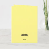 SUSHI CAT Carte d'anniversaire drôle (Dos)